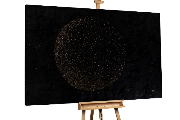 An Oil paintings wi Glimpses of the Moon
