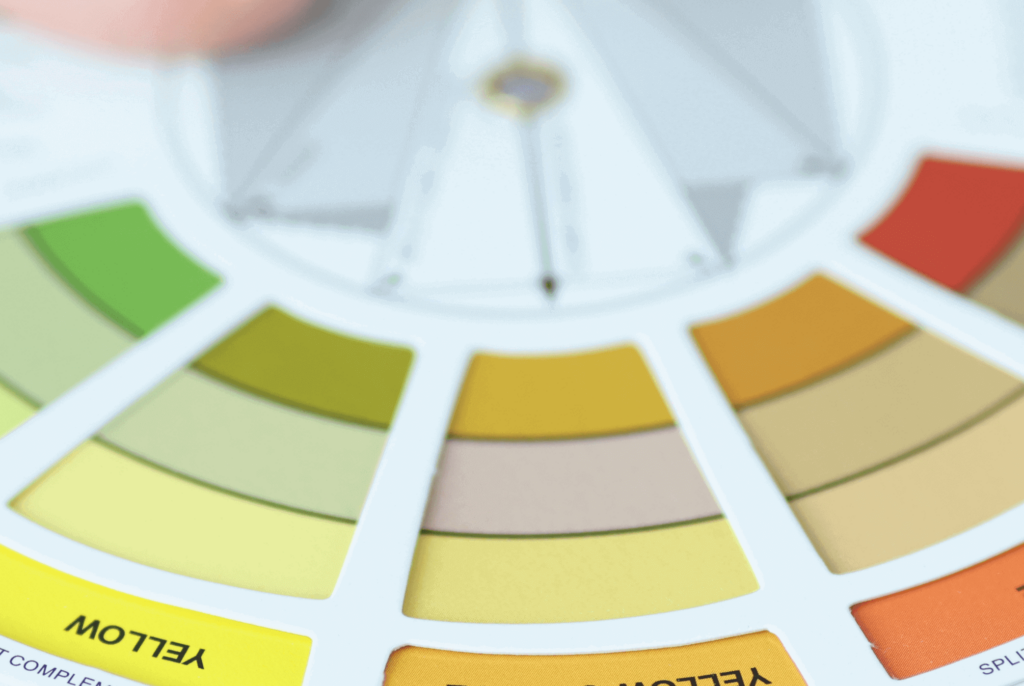 Kleurenpalet slaapkamerbehang