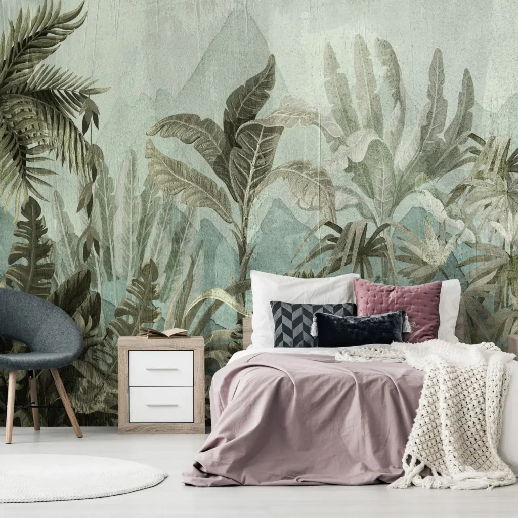 papel pintado montaña selva