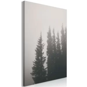 Kunstdruk op canvas 'Geur van bosmist verticaal' picture