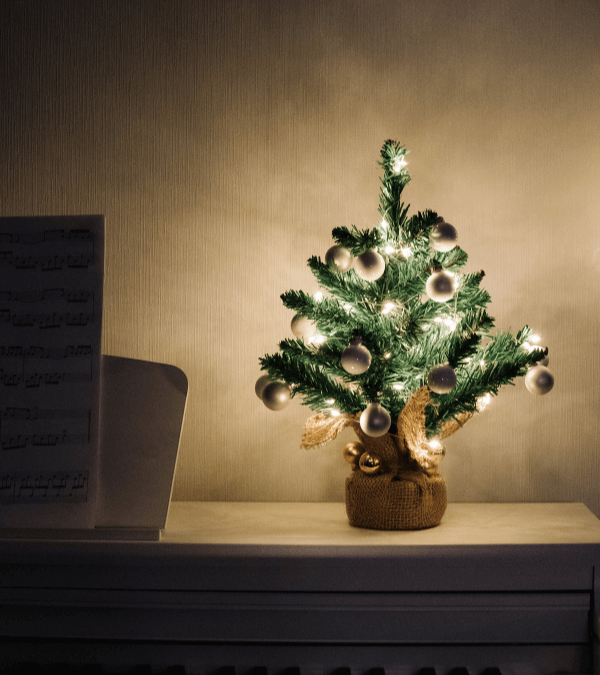 Maak een kleine kerstboom
