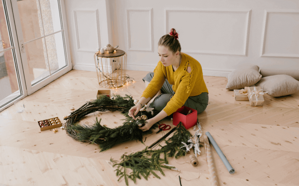 Maak een DIY-krans