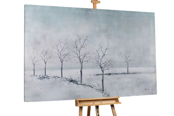 XXL olieverfschilderij 'White Wonderland