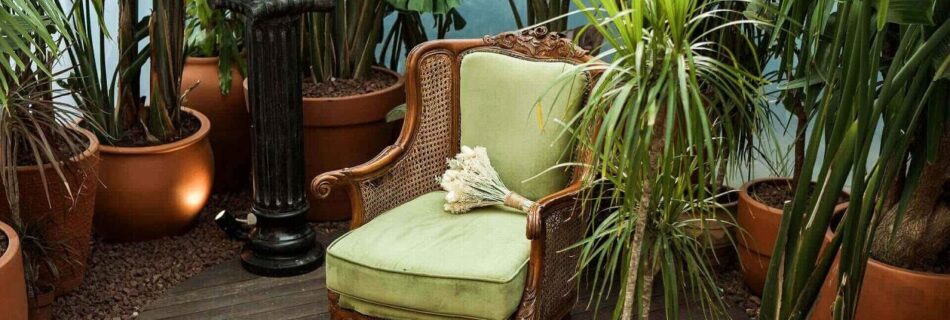 gezellige wintertuin foto