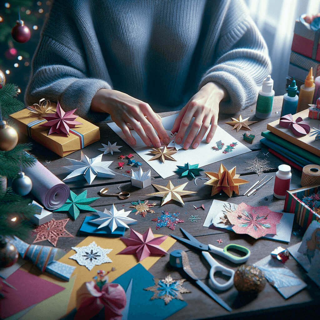 knutselen van winterkristal ornamenten