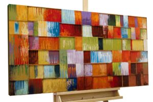 3D metalen schilderij 'Bit By Bit'