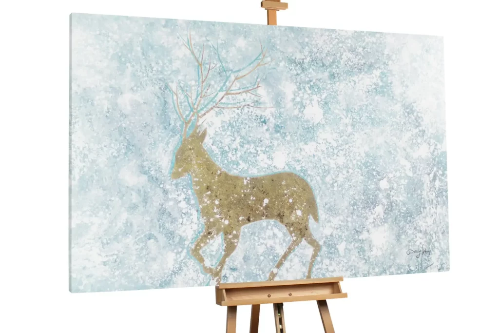 olieverfschilderijen boodschappers van de winter