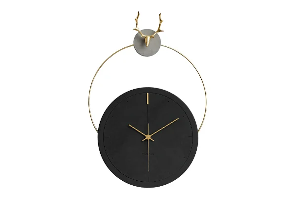 Designer clock 'THE BLACK ANTLER.'