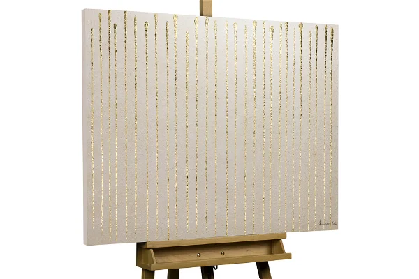 Handpainted Painting 'Golden Curtain'