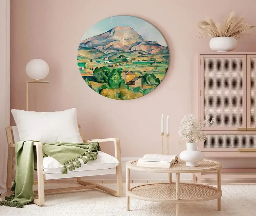 Rond schilderij 'Mt. Sainte-Victoire'