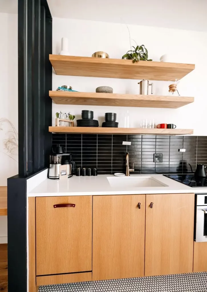 kookingrediënten in display woondecoratie met een klein budget