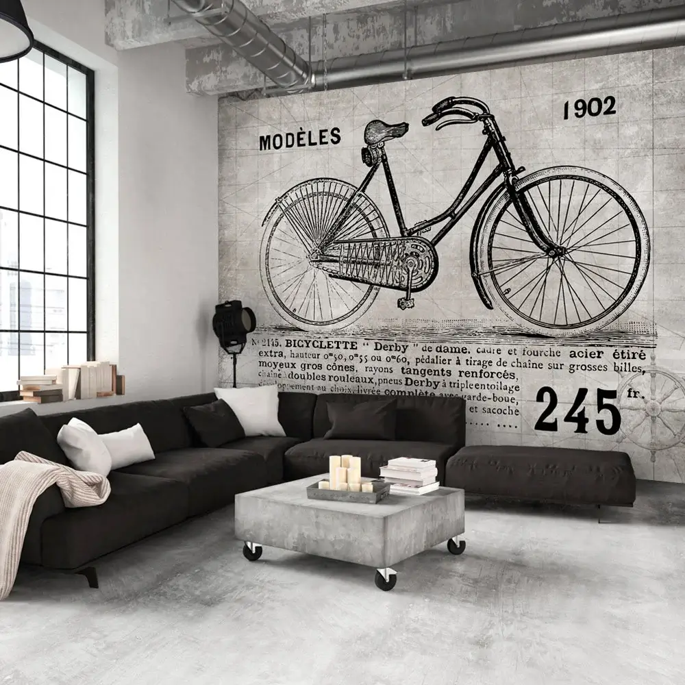 Behang 'Bicycle (Vintage)'