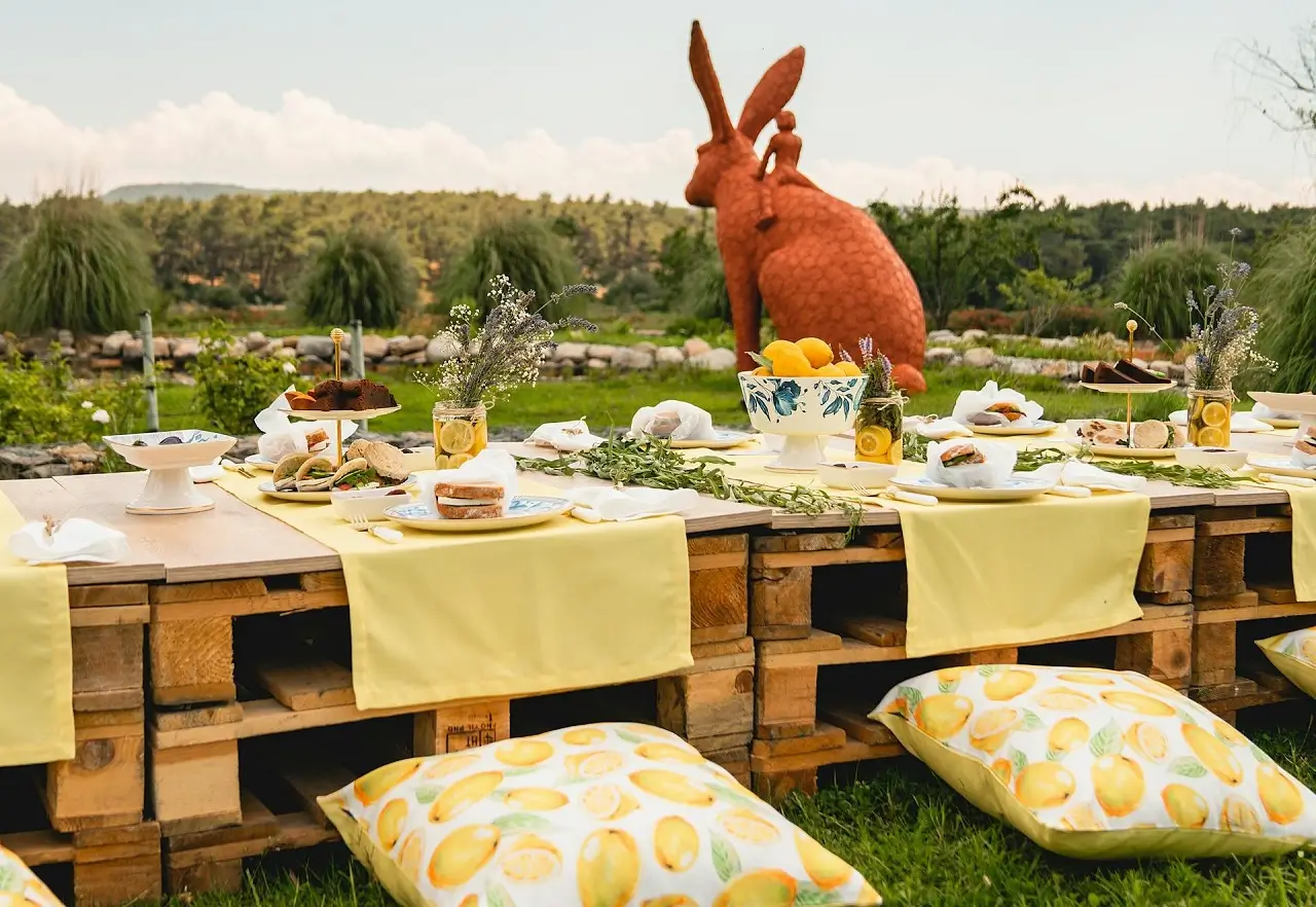 Pasen al fresco beeld