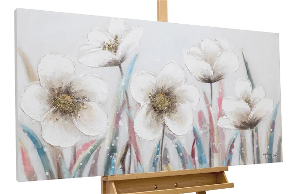Handpainted Painting 'Scent of Flowers'