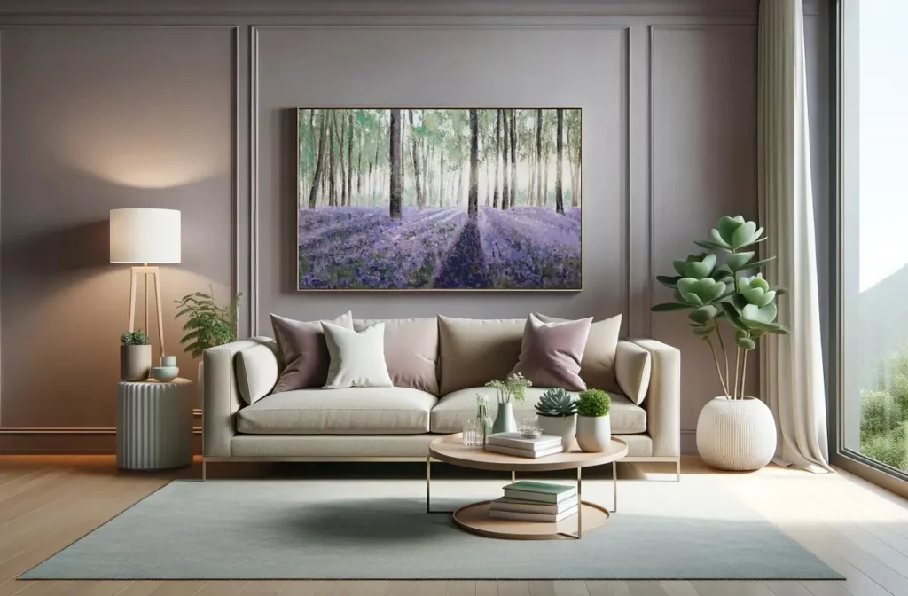 pastel neutrale lentekleuren in de woonkamer