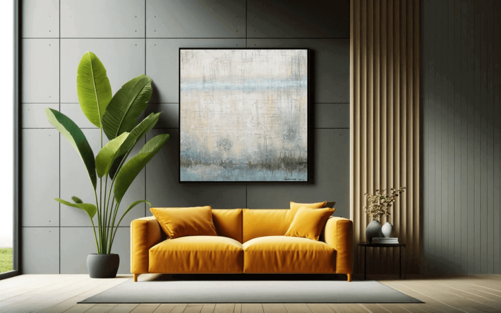 Handpainted Painting 'Eventful Day'