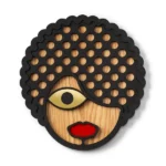 Wooden decorative mask 'Roxy'