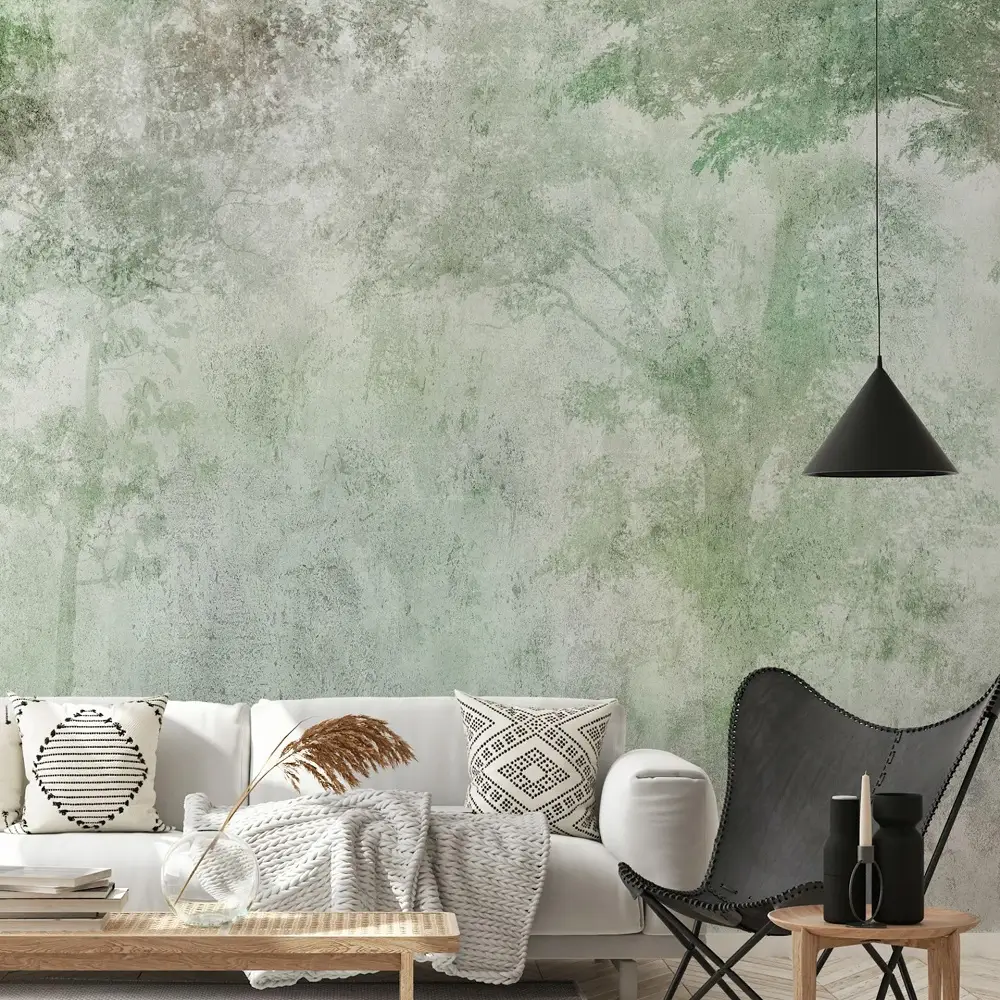 a wallpaper inspired by a nature in color green