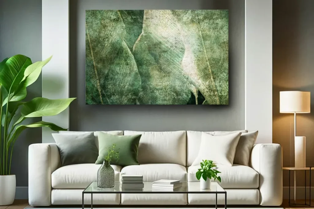 Kunstdruk op Canvas 'Groene Revolutie Breed