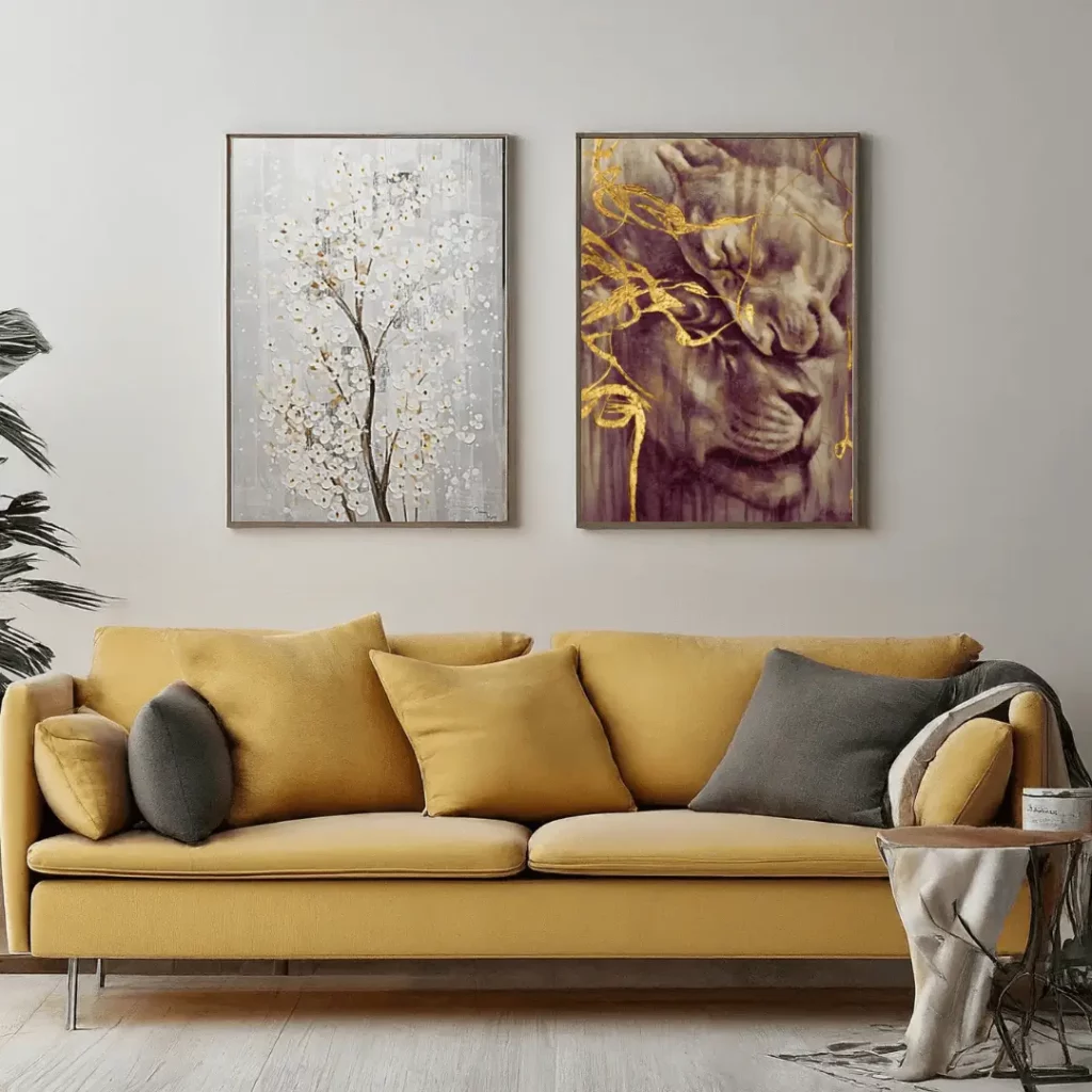 Handgeschilderd schilderij 'Getuige van het leven