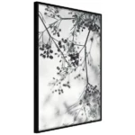 poster bestrooid met bloemen