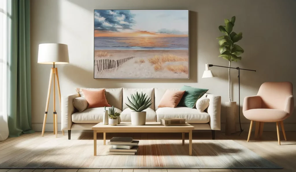 A photo-realistic scene of life in a timeless summer colour scheme