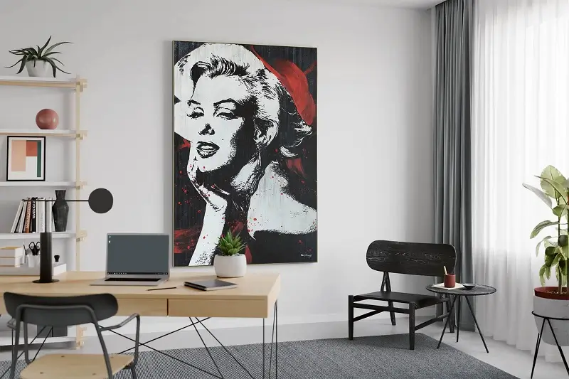 kl08144-famous-persons-black-and-white-oil-painted-oil-pictures-hand-painted-unique-modern-art-0001-07