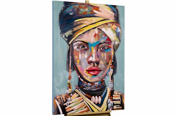 Handpainted Painting 'African Beauty'