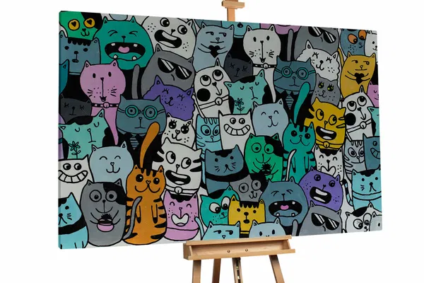 XXL Oil paintings 'Divercity'