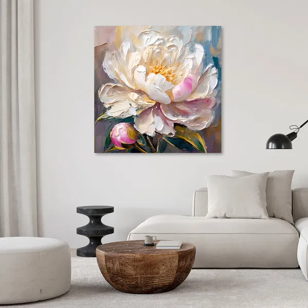 Canvas Print 'Flourishing Peony'