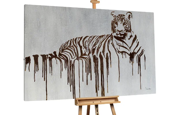 XXL Oil paintings Royal Tiger image