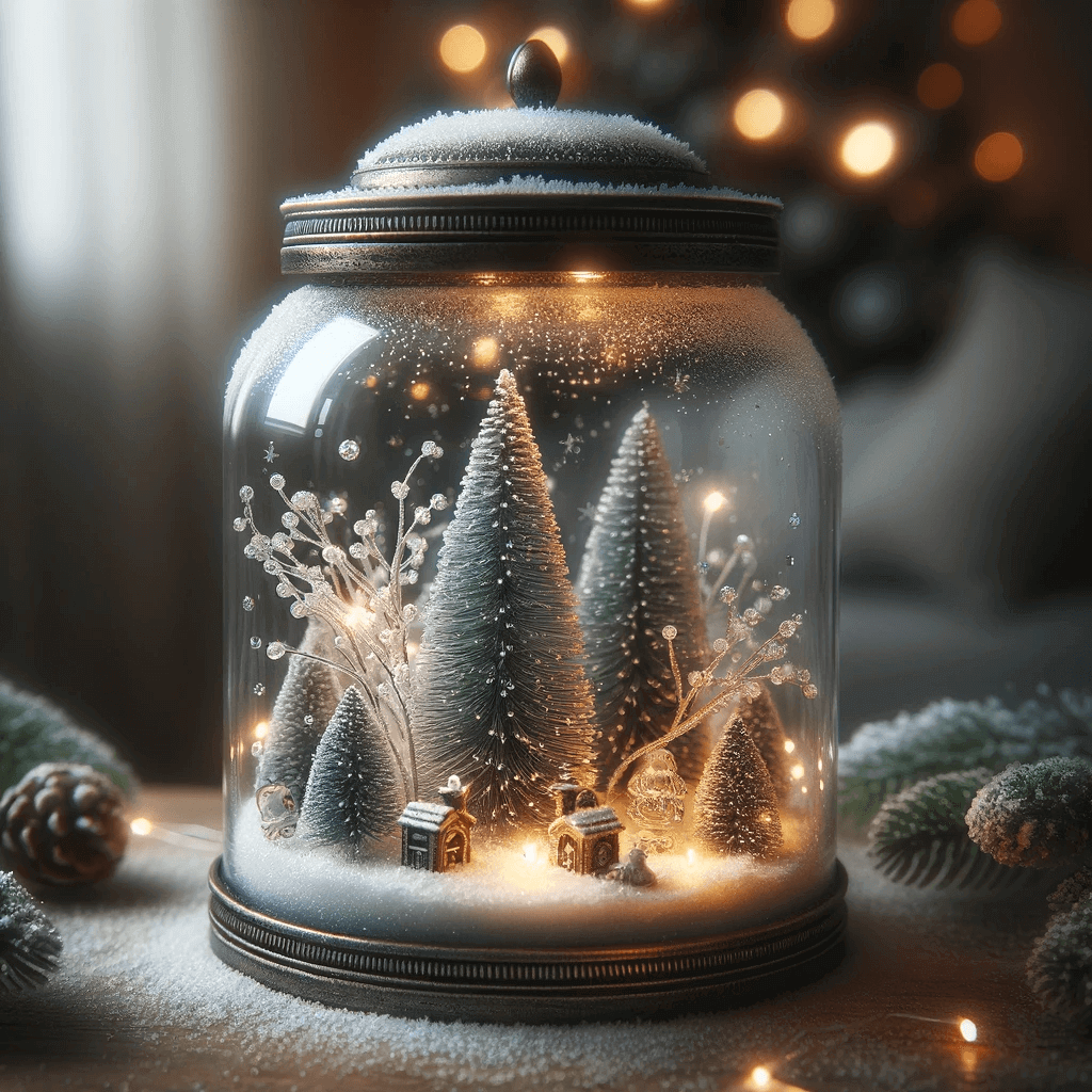 diy op de winterzonnewende geïnspireerde kruiklantaarn